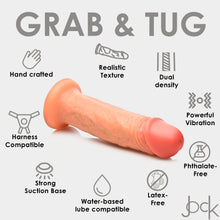 Load image into Gallery viewer, 10X Real Skin 8 inch Vibrating Dildo-3