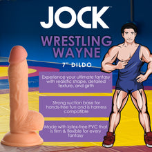 Load image into Gallery viewer, Wrestling Wayne 7 Inch Dildo-1