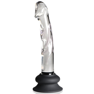 Glass Dildo with Silicone Base - 7 Inch-7
