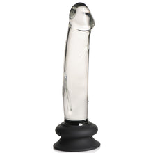 Load image into Gallery viewer, Glass Dildo with Silicone Base - 7.6 Inch-7