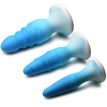 Load image into Gallery viewer, 3 Piece Silicone Butt Plug Set - Blue-10