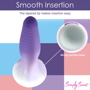 3 Piece Silicone Butt Plug Set - Purple-6