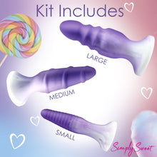 Load image into Gallery viewer, 3 Piece Silicone Butt Plug Set - Purple-7