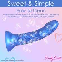 Load image into Gallery viewer, Metallic Silicone 7 Inch Dildo - Blue-7