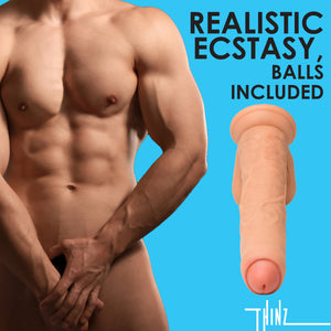 8 Inch uncut Dildo with Balls-2