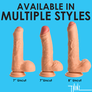 8 Inch uncut Dildo with Balls-6