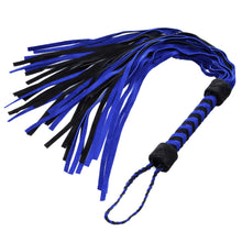 Load image into Gallery viewer, Black and Blue Suede Flogger