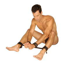 Load image into Gallery viewer, Strict Leather Locking Wrist and Ankle Spreader Bar