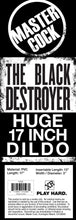 Load image into Gallery viewer, The Black Destroyer Huge 17 Inch Dildo