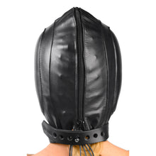 Load image into Gallery viewer, Padded Leather Hood - MediumLarge