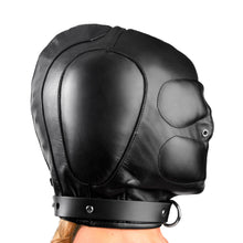 Load image into Gallery viewer, Padded Leather Hood - MediumLarge