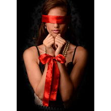 Load image into Gallery viewer, Scarlet Red Satin Sash Set