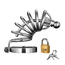 Load image into Gallery viewer, Asylum 6 Ring Locking Chastity Cage