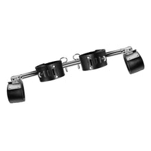 Load image into Gallery viewer, Adjustable Swiveling Spreader Bar with Leather Cuffs