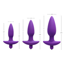 Load image into Gallery viewer, Aria Vibrating Silicone Anal Plug- Small