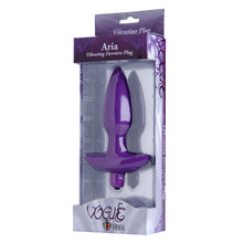 Load image into Gallery viewer, Aria Vibrating Silicone Anal Plug- Medium