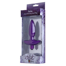 Load image into Gallery viewer, Aria Vibrating Silicone Anal Plug- Small