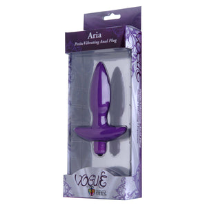 Aria Vibrating Silicone Anal Plug- Small