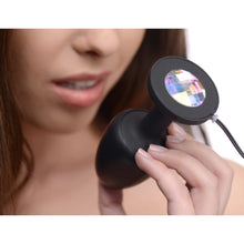 Load image into Gallery viewer, Paragon Gem Accented Vibrating Anal Plug with Internal Stimulation