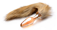 Load image into Gallery viewer, Fox Tail Glass Anal Plug