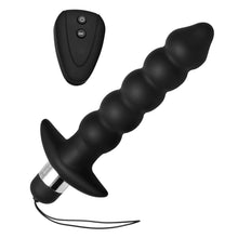 Load image into Gallery viewer, Wireless Black Vibrating Anal Beads with Remote