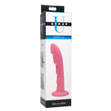 Load image into Gallery viewer, Ripples Silicone Strap On Harness Dildo- Pink