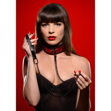 Load image into Gallery viewer, Crimson Tied Collar with Leash