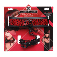 Load image into Gallery viewer, Crimson Tied Collar with Leash