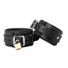 Load image into Gallery viewer, Black Premium Leather Bondage Essentials Kit