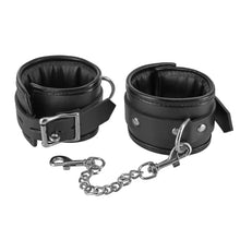 Load image into Gallery viewer, Locking Padded Wrist Cuffs with Chain