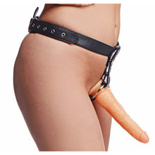 Load image into Gallery viewer, Slim Leather Strap On Harness Kit with Dildo