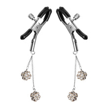 Load image into Gallery viewer, Ornament Adjustable Nipple Clamps with Jewel Accents