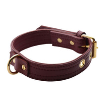 Load image into Gallery viewer, Strict Leather Luxury Burgundy Locking Collar