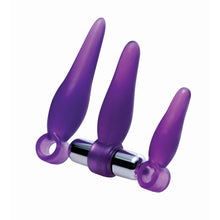 Load image into Gallery viewer, Fanny Fiddlers 3 Piece Finger Rimmer Set with Vibrating Bullet