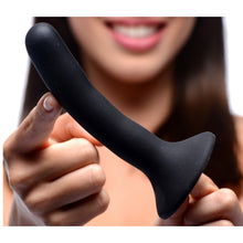 Load image into Gallery viewer, Black Silicone Strap-On Dildo - Small