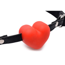 Load image into Gallery viewer, Heart Beat Silicone Heart Shaped Mouth Gag