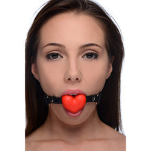 Load image into Gallery viewer, Heart Beat Silicone Heart Shaped Mouth Gag