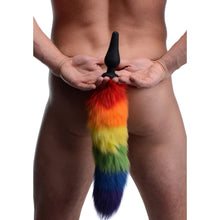 Load image into Gallery viewer, Rainbow Tail Anal Plug