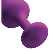 Load image into Gallery viewer, Purple Pleasures 3 Piece Silicone Anal Plugs