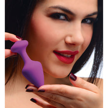Load image into Gallery viewer, Purple Pleasures 3 Piece Silicone Anal Plugs