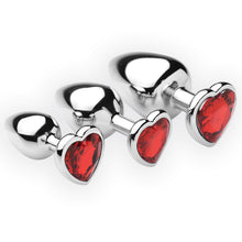 Load image into Gallery viewer, Chrome Hearts 3 Piece Anal Plugs with Gem Accents