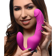 Load image into Gallery viewer, Royal Rider Vibrating Silicone Strapless Strap On Dildo