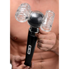 Load image into Gallery viewer, Twin Turbo Strokers 2 in 1 Wand Attachment for Men