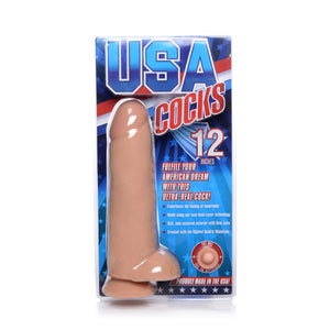 12 Inch Ultra Real Dual Layer Suction Cup Dildo