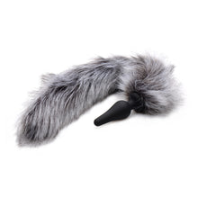 Load image into Gallery viewer, Grey Wolf Tail Anal Plug and Ears Set