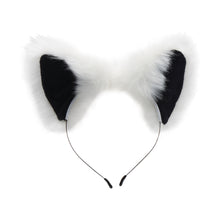 Load image into Gallery viewer, White Fox Tail Anal Plug and Ears Set