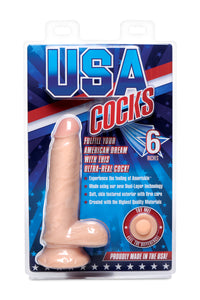 6 Inch Ultra Real Dual Layer Suction Cup Dildo-5