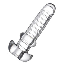 Load image into Gallery viewer, Tight Hole Clear Ribbed Penis Sheath