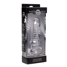 Load image into Gallery viewer, Tight Hole Clear Ribbed Penis Sheath