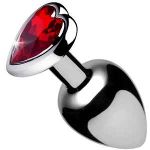 Red Heart Gem Anal Plug- Small